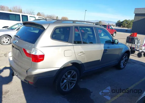 2007 BMW X3 3.0Si from USA, damaged, VIN WBXPC93437WF13359